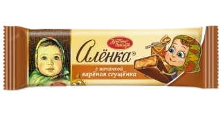 ПЛИТКА Аленка БАТОНЧИК 48гр 6/20 вареная сгущенка  фото 1