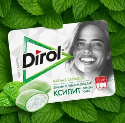 ЖР Дирол ИКСФРЕШ 16гр 8/12 мятная свежесть фото 1