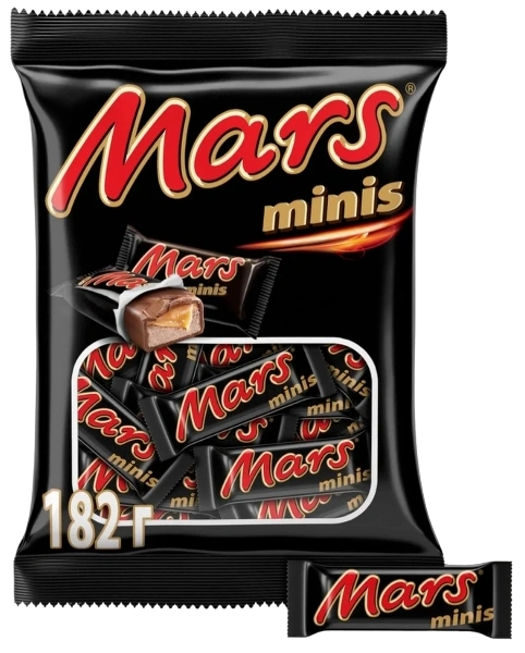 ШБ Минис ПАКЕТ Марс 182гр 1/9 (примерно 126 штук) фото 1