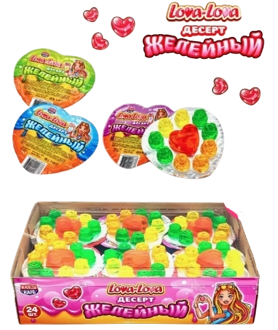 ЖИДКОНФ Десерт желеобразный ЛОВА-ЛОВА асс 35гр 12/24 фото 1