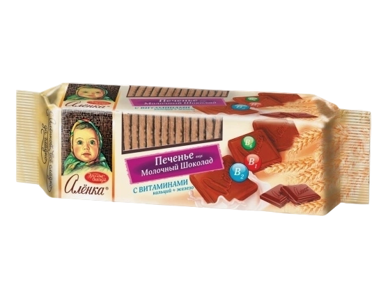 ПЧН Печенье Алёнка вкус мол шок с витаминами 190гр 1/15 фото 1