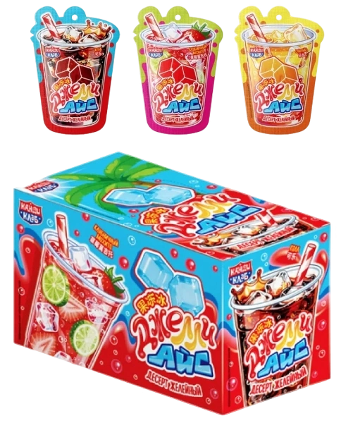 ЖИДКОНФ Десерт желейный ДЖЕЛЛИ АЙС вкус асс 65гр 12/20 фото 1