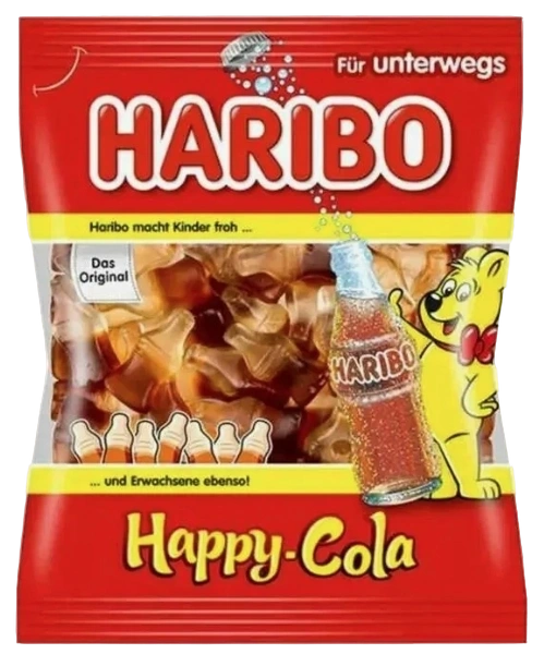 МРМ Haribo Happy Cola со вкусом колы, 100 г, шт 1/30 фото 1