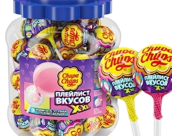 ЛЕД Чупа-Чупс ХХЛ БАНКА 29 гр. 8/60 (ПЛЕЙЛИСТ) БАНКА СИНЯЯ КРЫШКА фото 1