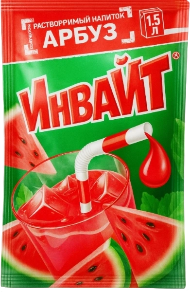 СОК Раств. нап. ИНВАЙТ Арбуз 12ГР 6/24 фото 1