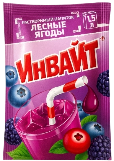 СОК Раств. нап. ИНВАЙТ Лесные Ягоды 12ГР 6/24 фото 1
