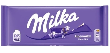 ПЛИТКА Милка Альпен Милк 90гр 1/25 вложение молочный фото 1