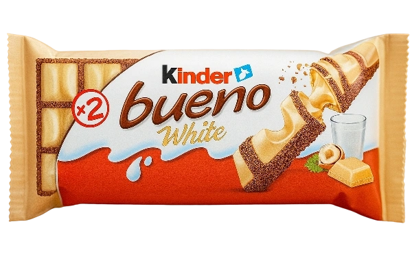 КИНДЕР Буено БЕЛЫЙ, 39 гр. 1/30 классический БЕЛЫЙ фото 1