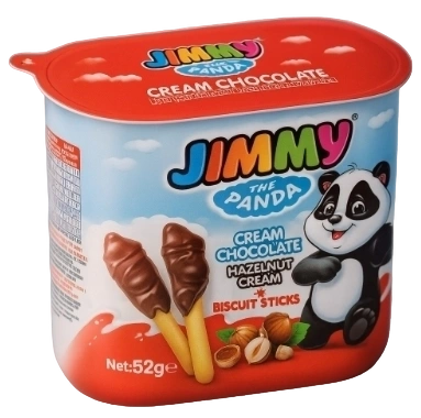 ПАСТА палочки бисквитные ДЖИММИ с орех пастой 52гр 4/24  фото 1