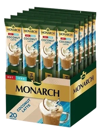 КОФЕ MONARCH стик Коконат Латте 10/20 16гр Кокос фото 1