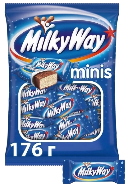 ШБ Минис ПАКЕТ Милки Вей 176гр 1/9 (примерно 144 штук) фото 1