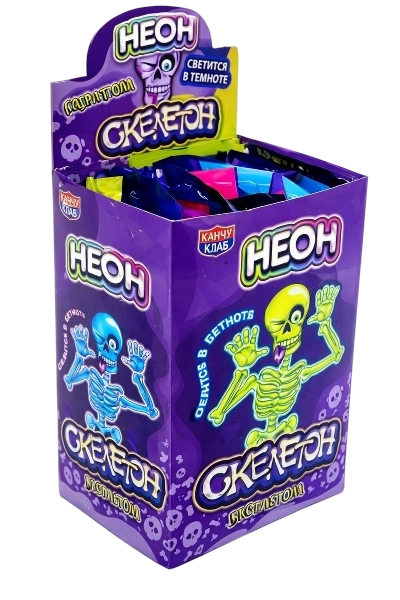 ЛЕД НЕОН СКЕЛЕТОН карамель 10ГР 12/30 фото 1