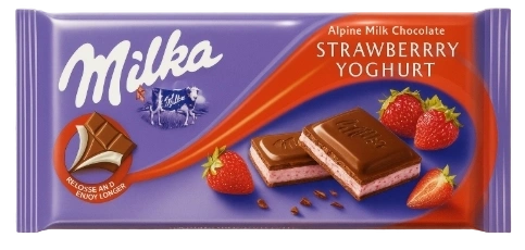 ПЛИТКА Милка КЛУБНИКА 100гр 1/22 фото 1