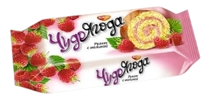 ПЧН РУЛЕТ ЧУДО ЯГОДА с малиной 200гр 1/21 фото 1