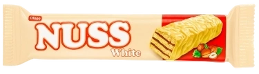 ШБ НУСС ВАФЕР вафли в белом шоколаде 28гр 12/24 фото 1
