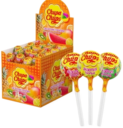 ЛЕД Чупа-Чупс классика 12 гр. 12/100 (Экзотик тропик) фото 1