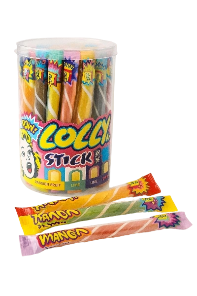 ЛЕД Леденец ЛОЛЛИ СТИК с кислым центром 30гр. 6/50 фото 1