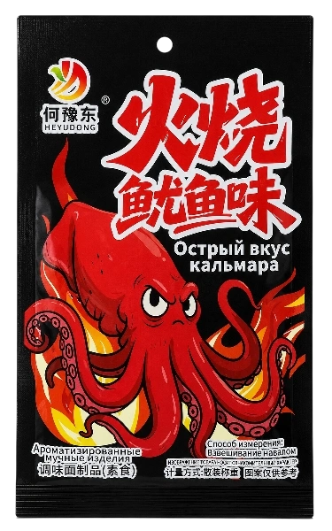 СНЭК соевое мясо вкус острого Кальмара Хейдонг 20гр 糖 14/30 фото 1