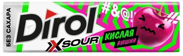 ЖР Дирол 13гр 24/30  Кислая вишня фото 1