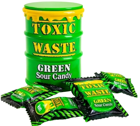 ЛЕДЕНЦЫ ТОКСИК зеленая бочка 42гр 12/12 фото 1