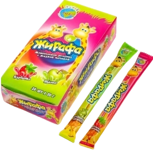 ЖР ЖИРАФа с жидкой начинкой 20гр 12/20 фото 1