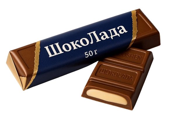 ШБ с молочной начинкой ШокоЛада 50гр 12/20  фото 1