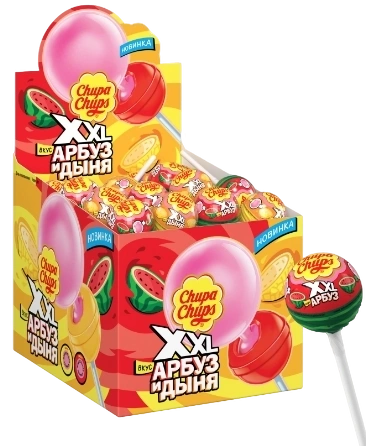 ЛЕД Чупа-Чупс ХХЛ 29 гр. 12/40 (АРБУЗ И ДЫНЯ) фото 1