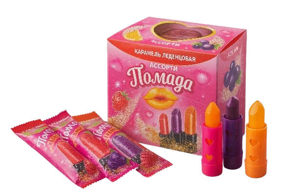ЛЕД Карамель леденцовая ПОМАДА ассорти 8гр 12/30 фото 1
