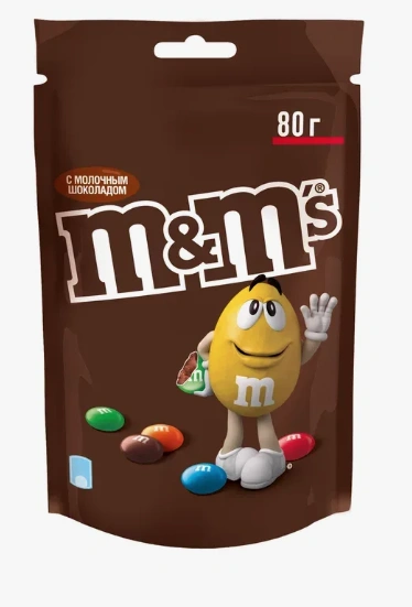 ШБ МэндМс 80гр Шоколад 1/28 фото 1