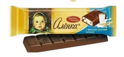 ПЛИТКА Аленка БАТОНЧИК 45гр 6/20 с молочно злаковой начинкой фото 1