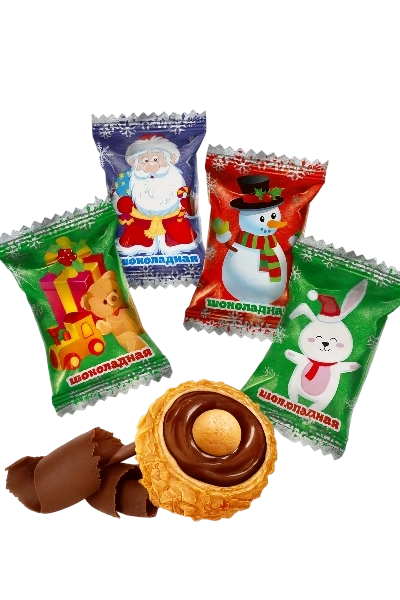 НШК Конфеты Золотой Сувенир Шок нач в ваф крошке 800гр 1/6 НВГ фото 1