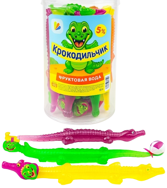 ЖИДКОНФ желейный КРОКОДИЛЬЧИК БОЛ 72гр 6/24 фото 1