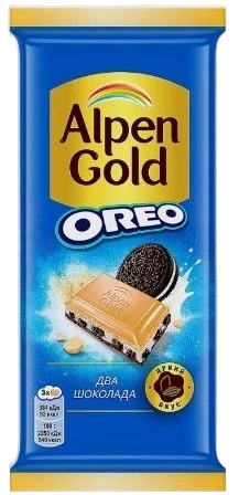 ПЛИТКА АльпГолд 85гр. ОРЕО два шоколада ОРЕО 1/19 фото 1
