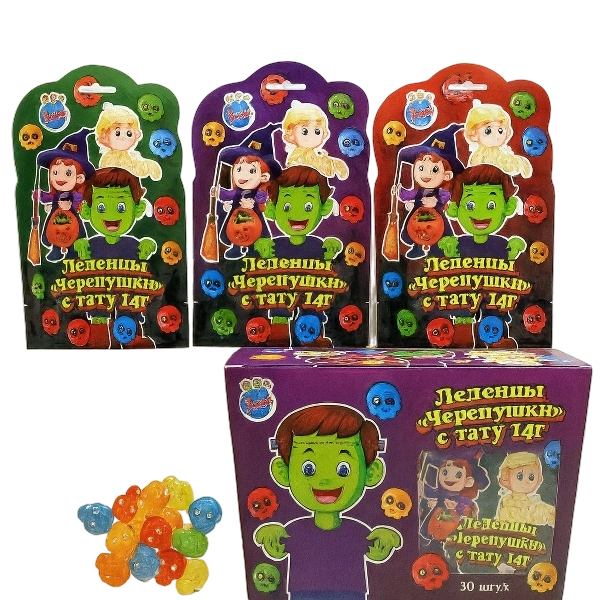 ЛЕД Черепушки с тату 14 гр. 12/30 фото 1