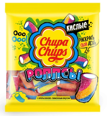 МРМ чупс Кислые РОЛЛСЫ 150гр 1/15 большие фото 1