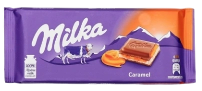 ПЛИТКА Милка Карамель 100гр 1/20 фото 1