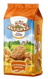ПЧН КОРОВКА ПАКЕТ овсяное с апель цукатами  152гр 1/12 фото 1