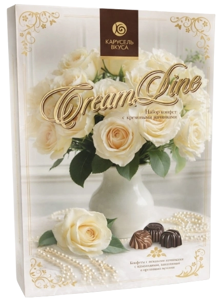 НШК Карусель вкуса КРЕМЛАЙН 150гр 1/10 КРЕМОВЫЕ РОЗЫ фото 1