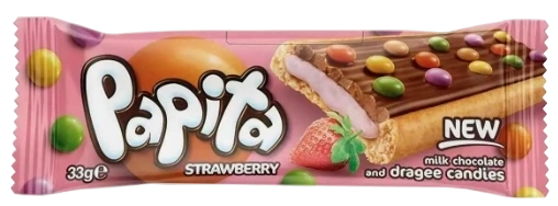 ПЧН Печенье Солен Папита с молочным шоколадом, КЛУБНИКА 33 г  6/24 фото 1