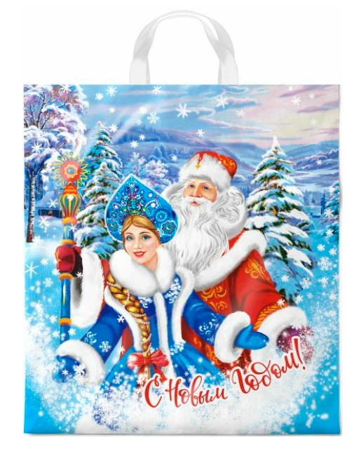 ПП ПЕТЛЕВОЙ РУЧКОЙ 3842 Новогоднее пожелание 38*42 см 20/25 фото 1