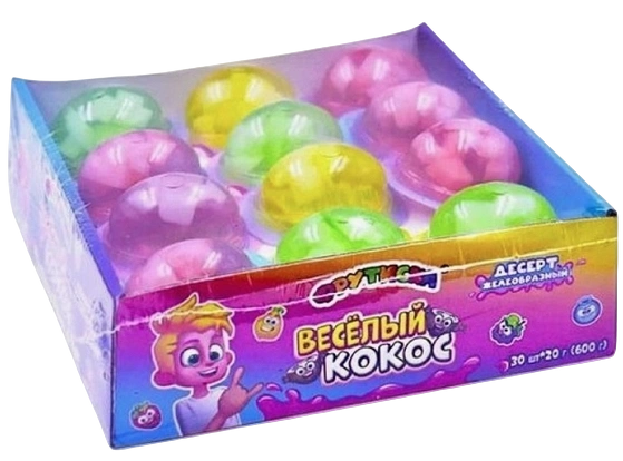 ЖИДКОНФ Десерт желеобразный Фрутиска Веселый Кокос 20гр 16/30 фото 1