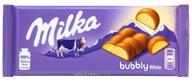 ПЛИТКА Милка Бабли Вайт Милк 95гр 1/15 фото 1