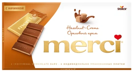 НШК МЕРСИ ПЛИТКА 100гр 1/15 ореховый крем фото 1