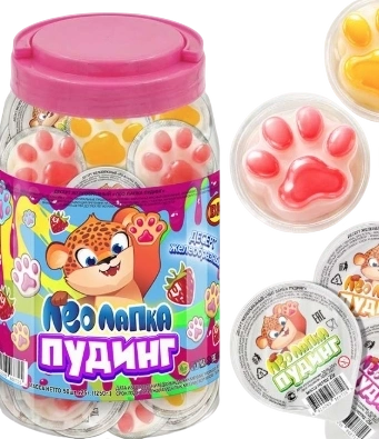ЖИДКОНФ десерт желеобразный ЛЕО ЛАПКА ПУДИНГ 25гр 8/50 фото 1
