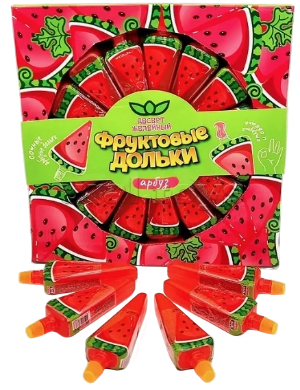 ЖИДКОНФ ФРУКТОВЫЕ ДОЛЬКИ Арбуз 50гр 10/30  фото 1