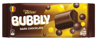 ПЛИТКА TODINO пористый шоколад BUBBLY 90гр 5/20 темный фото 1