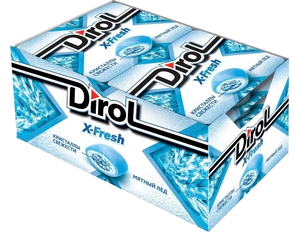 ЖР Дирол ИКСФРЕШ 16гр 8/12 мятный лед фото 1