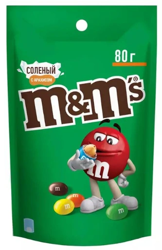 ШБ МэндМс 80гр СОЛЕНЫЙ арахис 1/28 фото 1