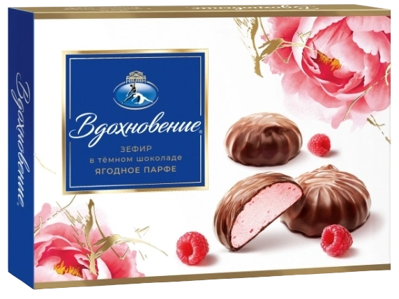 НШК зефир в темном ВДОХНОВЕНИЕ ягодное парфе 230гр 1/6 фото 1
