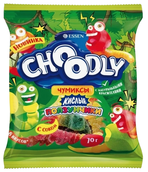 МРМ ЧУДЛИ МАКСИ САЙЗ кислые ползунчики 170гр 1/12 МАКСИ фото 1